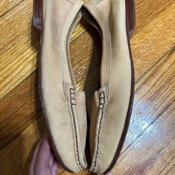 Arpeggios VTG Tan  Leather Flat Loafers Causal Women's Shoes Size 7.5 M - Picture 4 of 11
